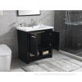 Gabinetes de tocador de baño de baño negro personalizado personalizado